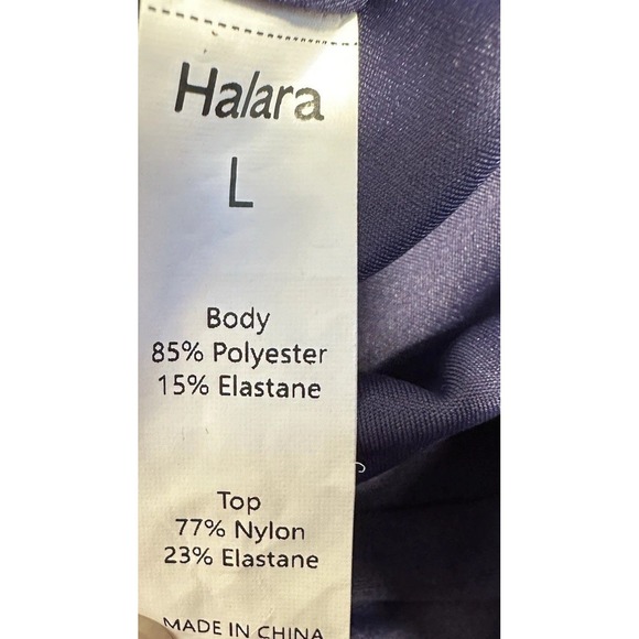 Halara Jumpsuit Womens Large Blue Breezeful Backless Side Zip Wide Leg Resort - Picture 7 of 15